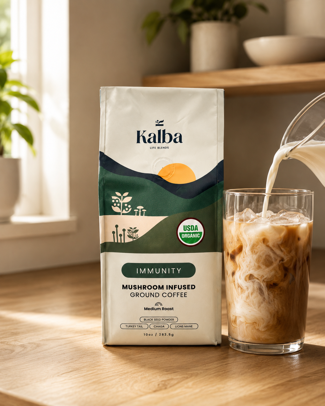 Mushroom coffee that's actually coffee.