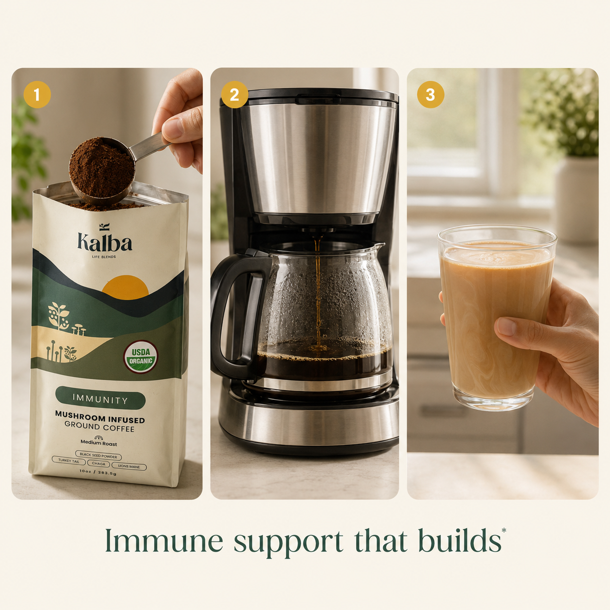 Immunity - Mushroom Infused Ground Coffee